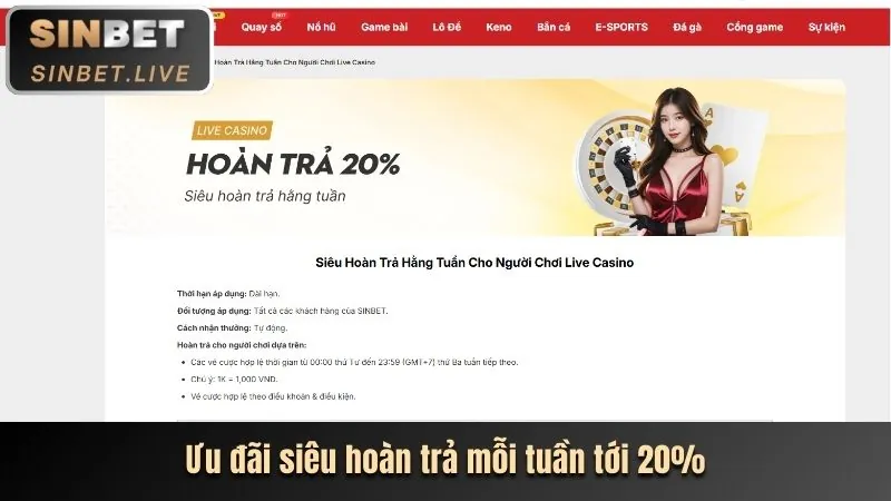 Thưởng nạp lại hàng ngày Fun88